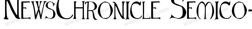 NewsChronicle Semico字体转换